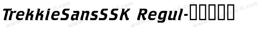 TrekkieSansSSK Regul字体转换